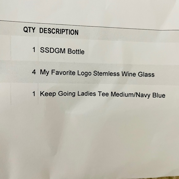 NIB - My Favorite Murder stemless wine glasses (4) - Picture 3 of 3